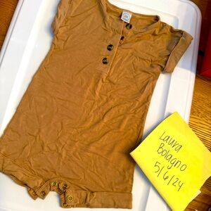 Lou Lou romper. 12-24 months. Khaki color.